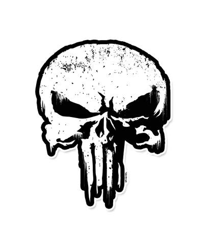 Punisher Skull - Marvel Official Sticker