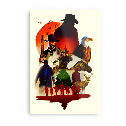 Red Dead Redemption Metal Poster-12