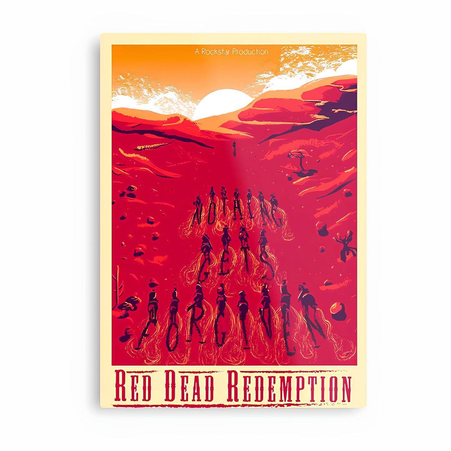 Red Dead Redemption Metal Poster-35