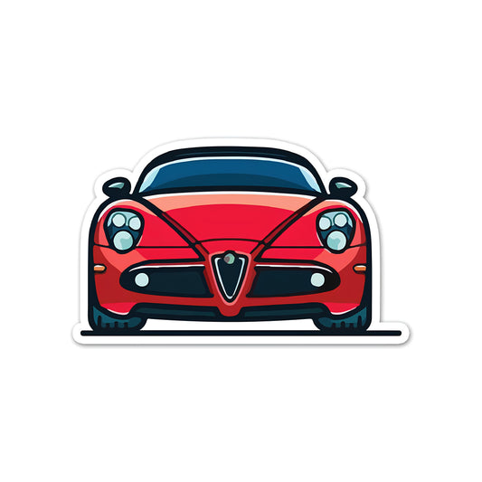 Red bougati sticker