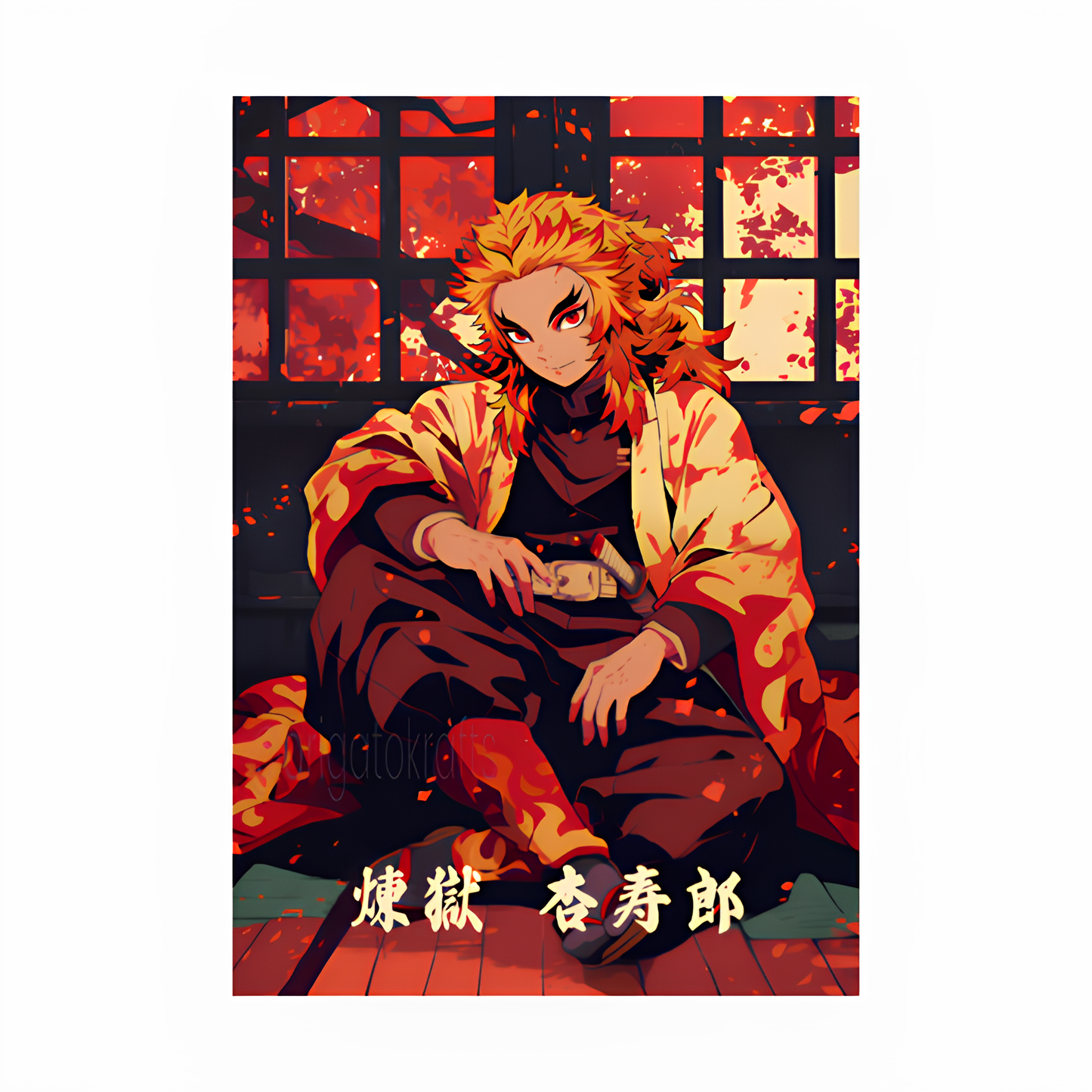 Rengoku Kyojuro Custom Artwork Poster