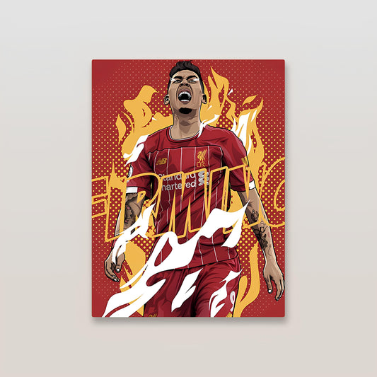 Roberto Firmino Liverpool Metal Poster-2