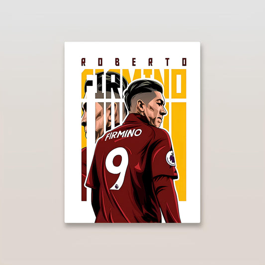 Roberto Firmino Liverpool Metal Poster