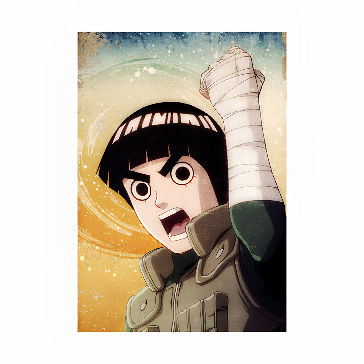 Rock Lee Taijutsu Custom Poster