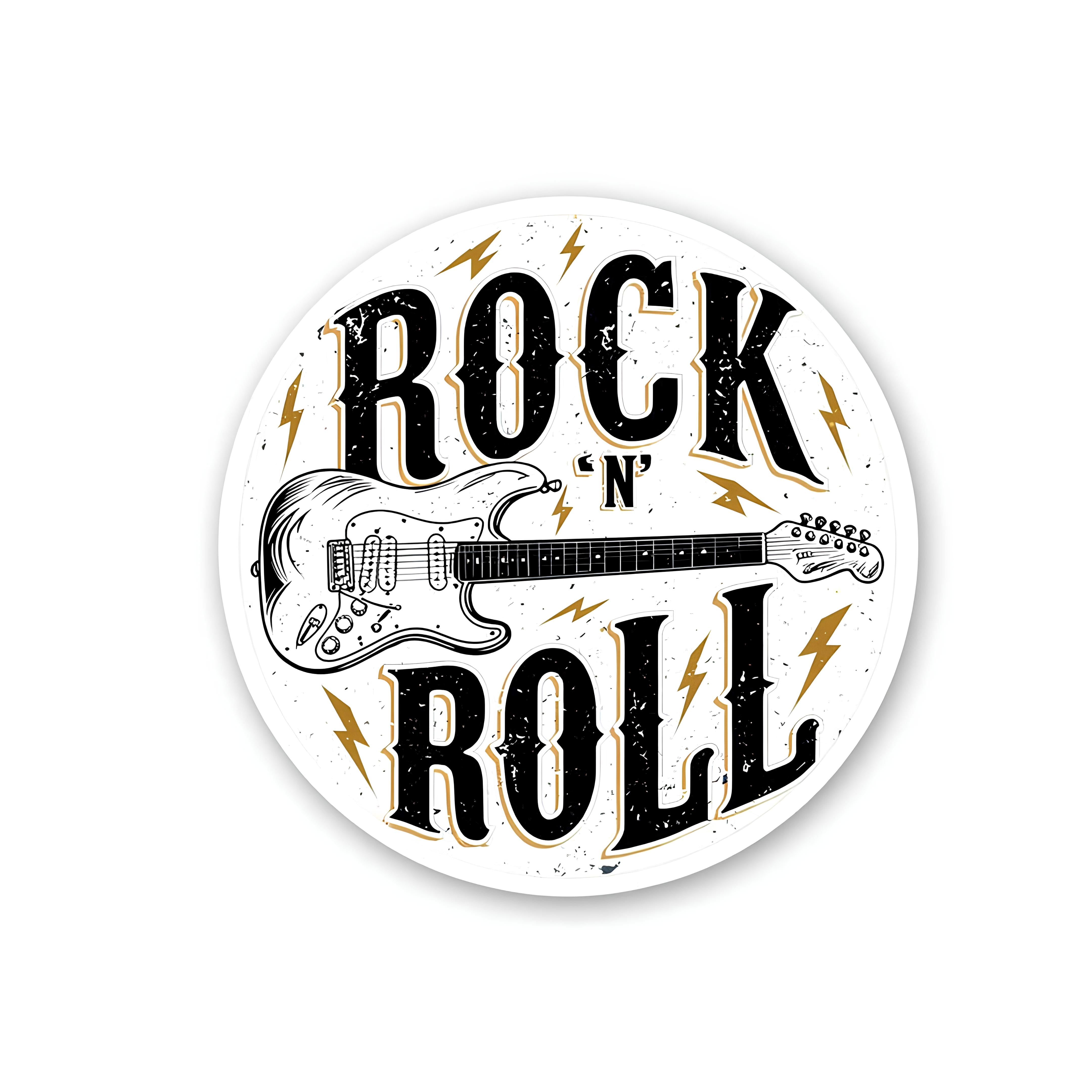 Rocking R Sticker Rock and roll sticker – Inkyprinty.in
