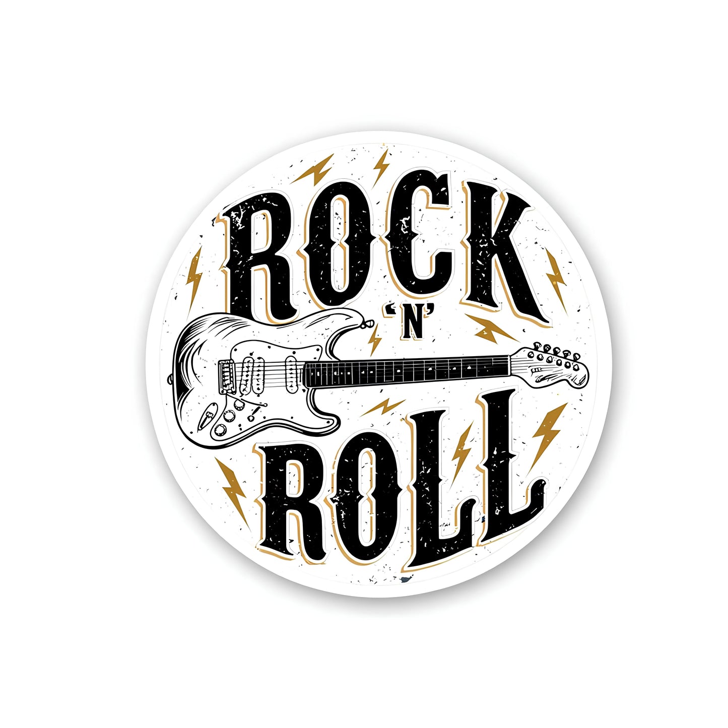 Rock and roll sticker