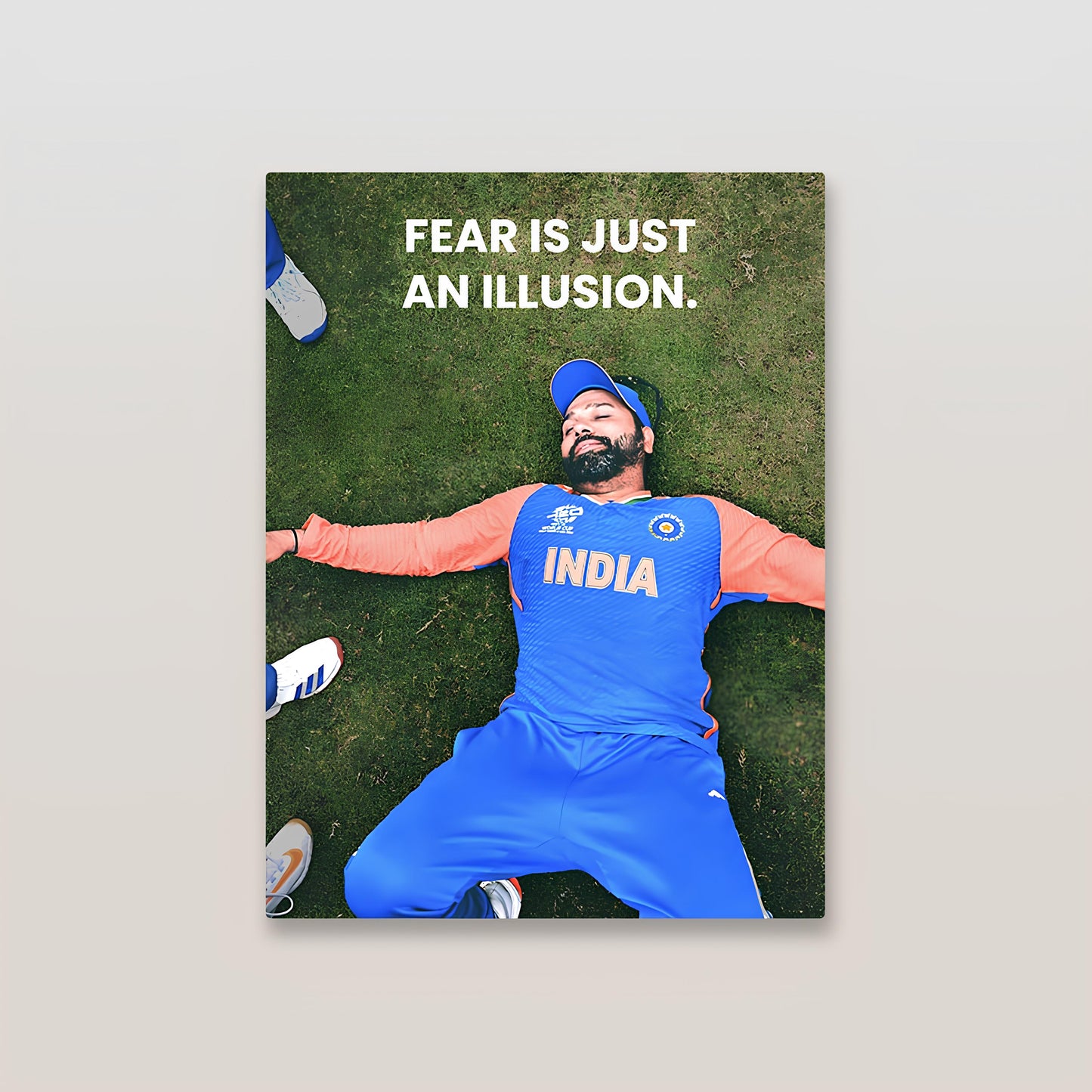 Rohit Sharma Motivational Cricket Metal Poster-3