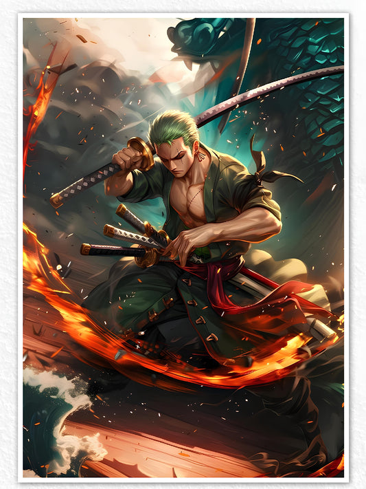 Roronoa Zoro Attack Mode Poster