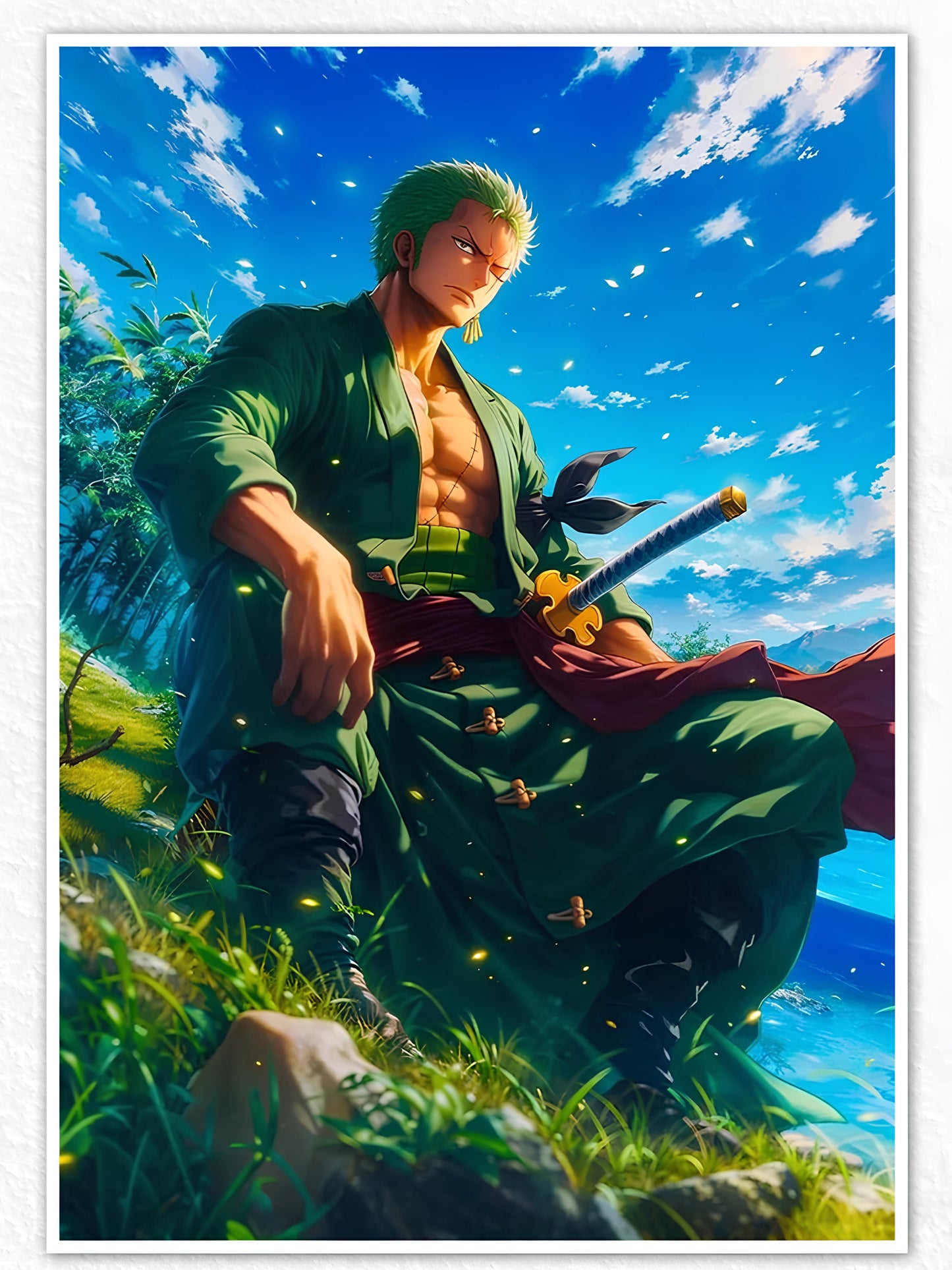 Roronoa Zoro Peace With Nature Poster