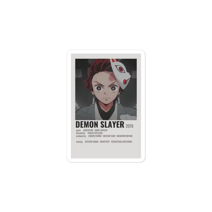 Demon Slayer Polaroid Sticker