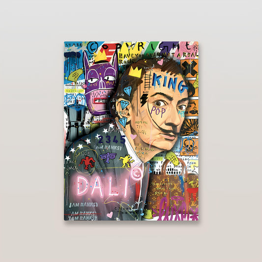 Salvador Dali Pop Art Metal Poster