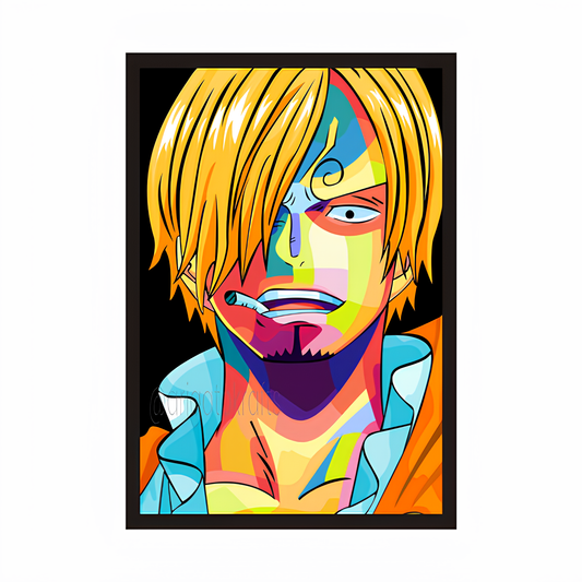 Sanji Custom Artwork Framed