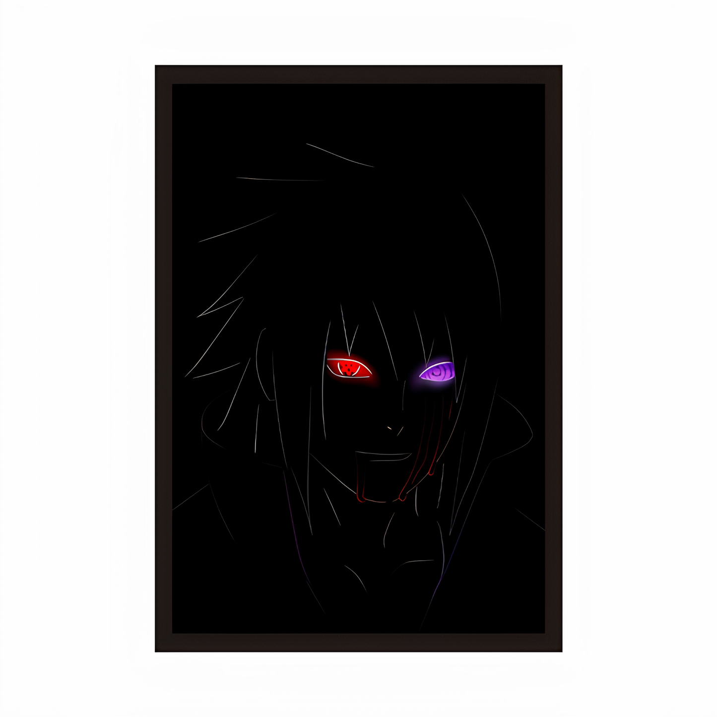 Sasuke Uchiha Framed Illustration Poster