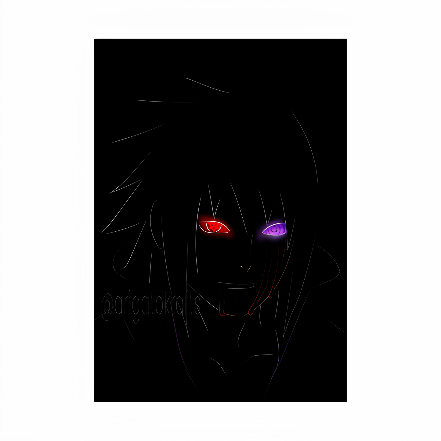 Sasuke Uchiha Illustration Poster