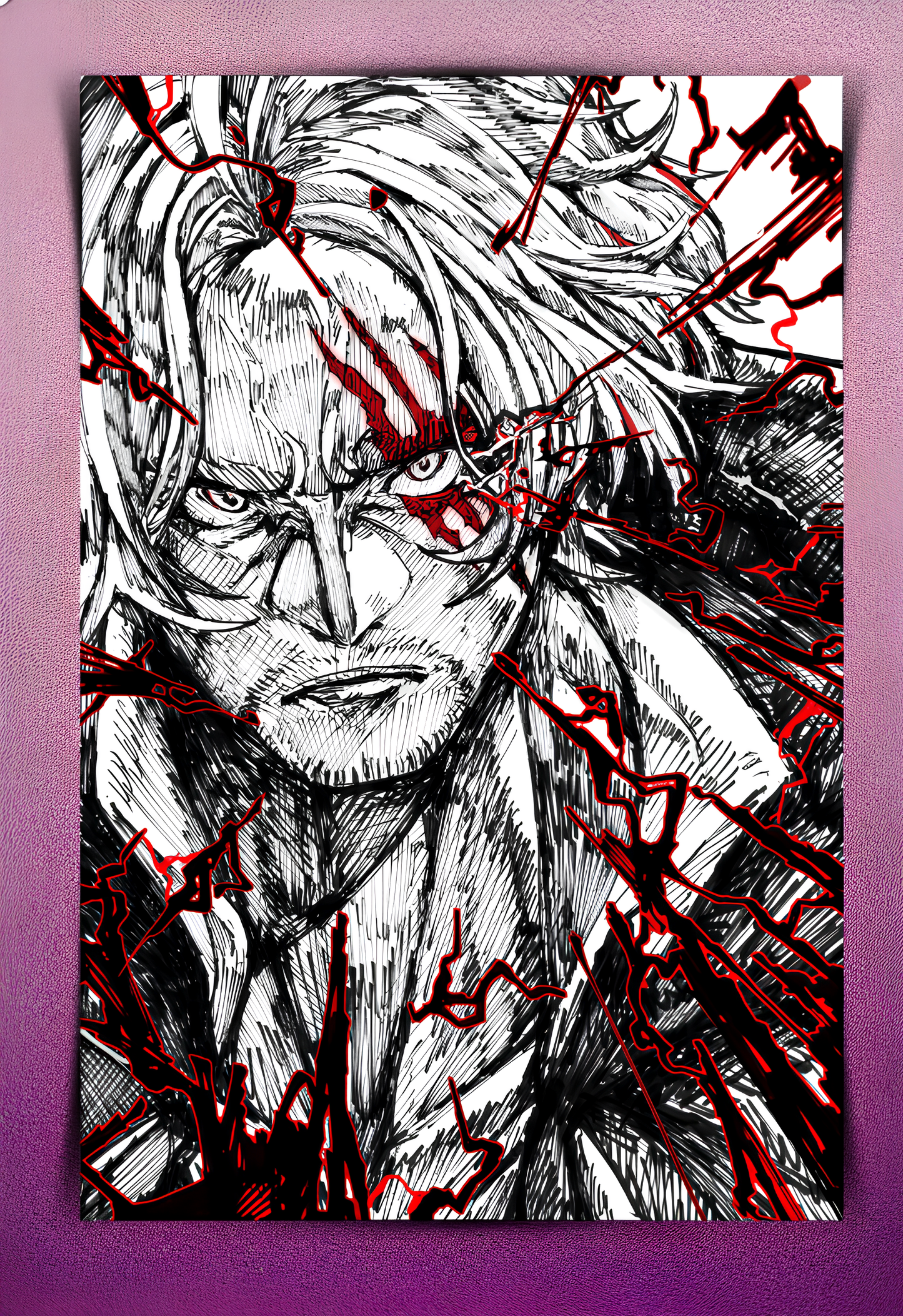 Shanks Monochromatic Wall Poster