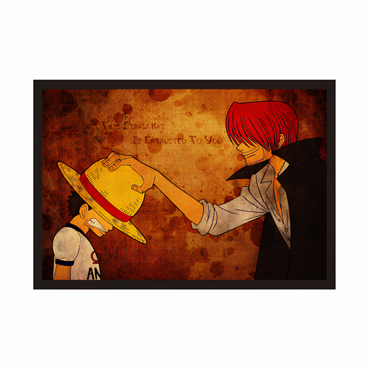 Shanks and Kid Luffy Framed