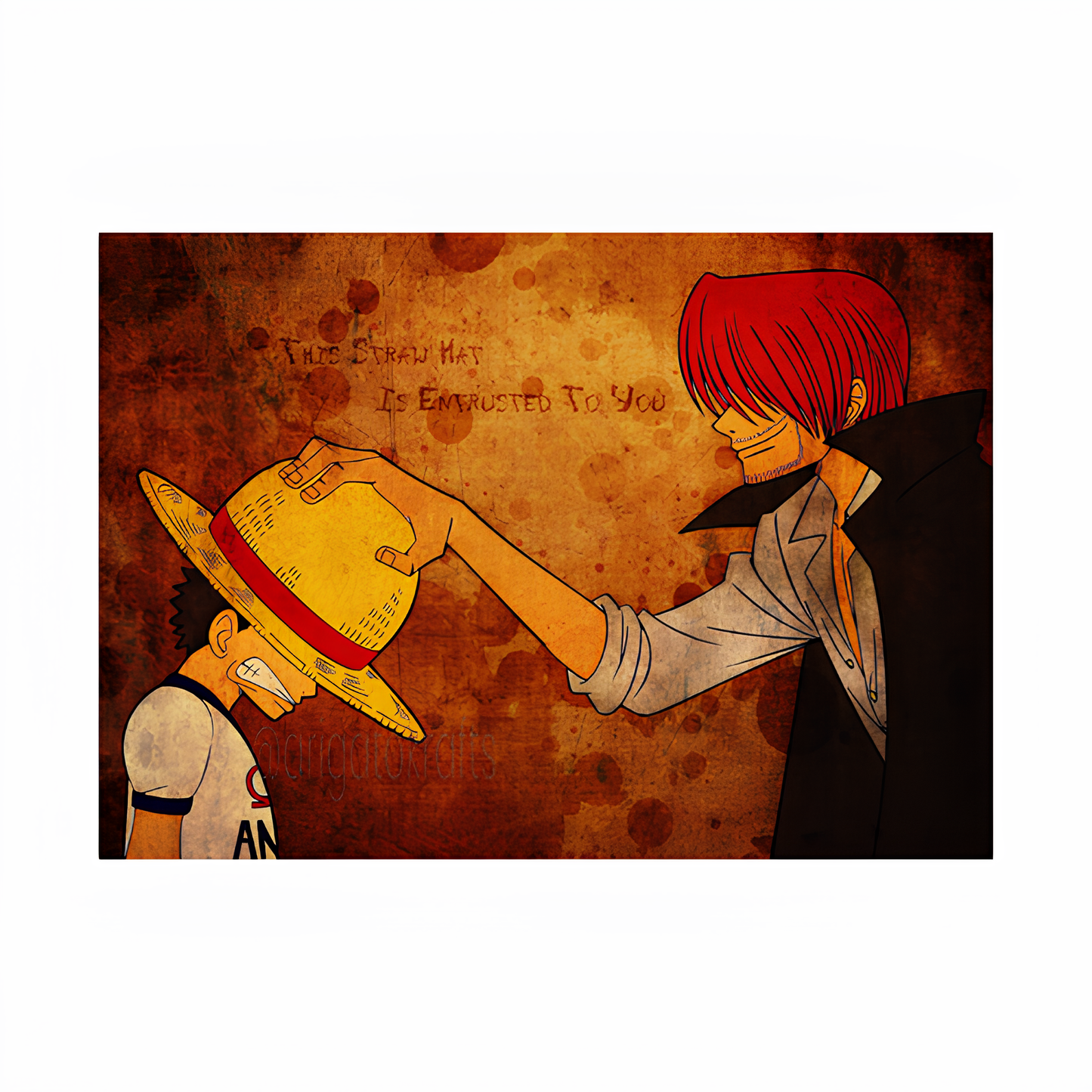 Shanks and Kid Luffy Poster