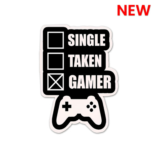 Single taken gamer sticker