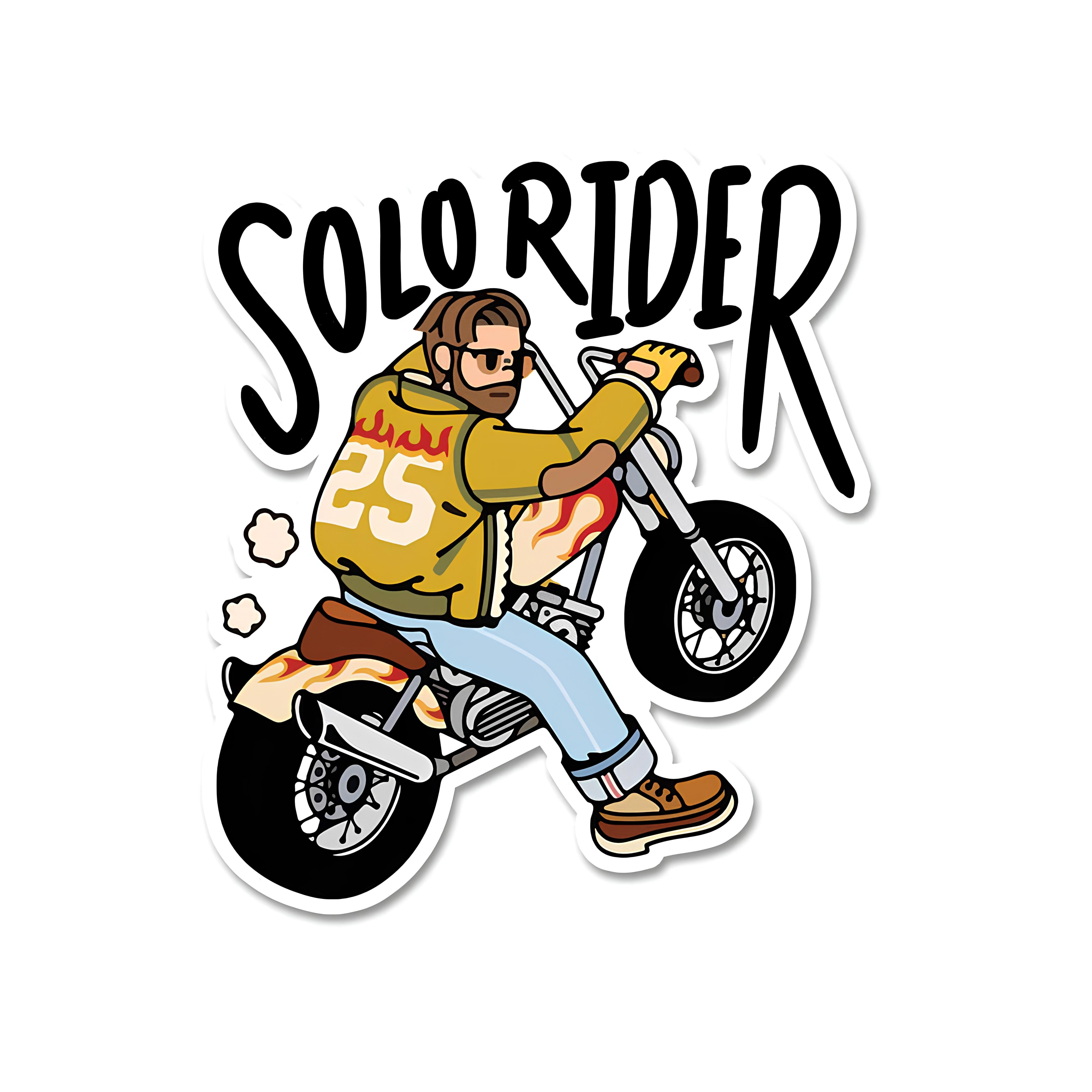Solo rider sticker – Inkyprinty.in