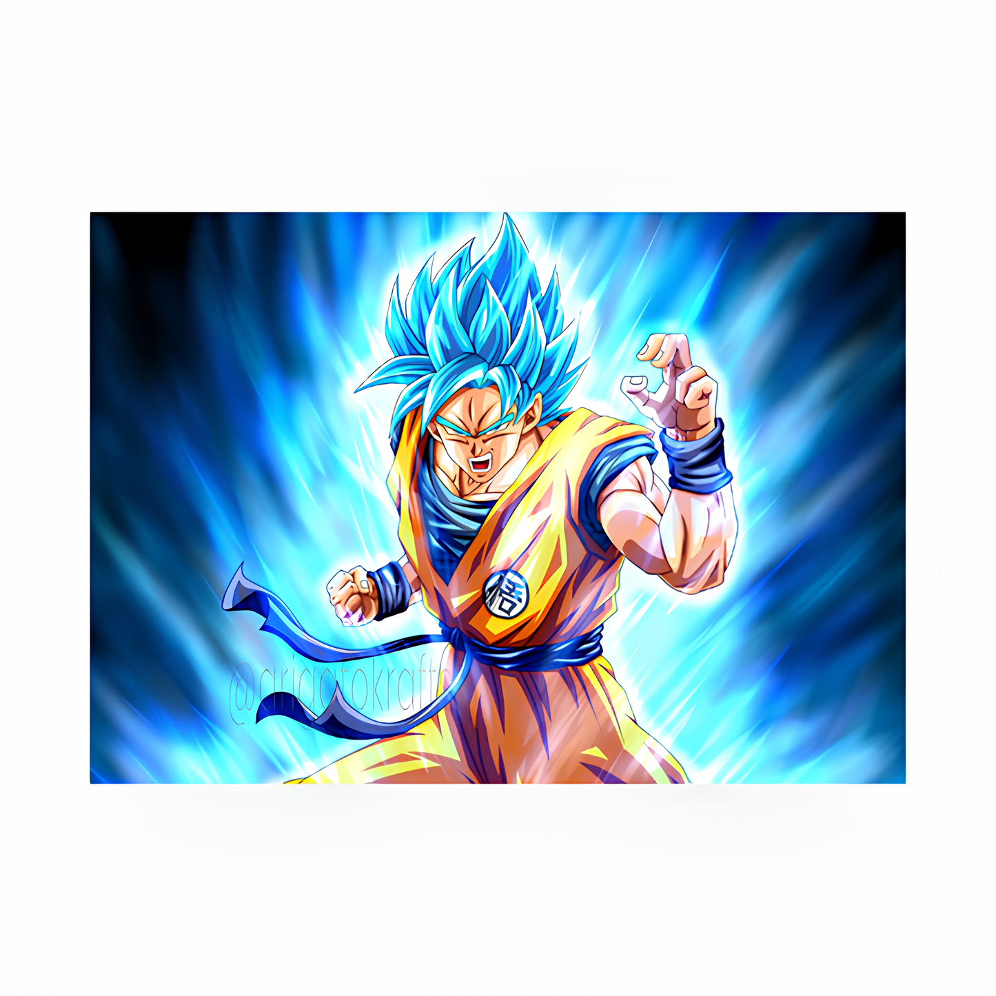 Son Goku Super Saiyan Blue Poster