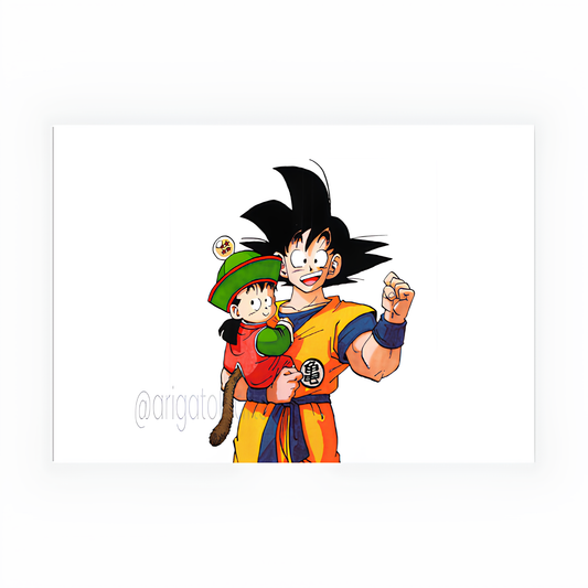 Son Goku and Gohan Poster