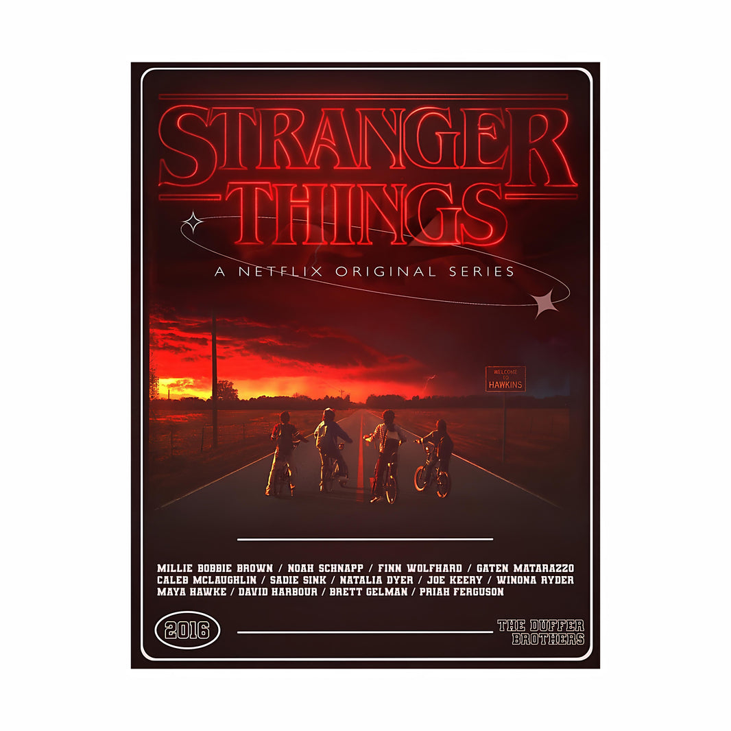 Stranger things Metal Posters – Inkyprinty.in