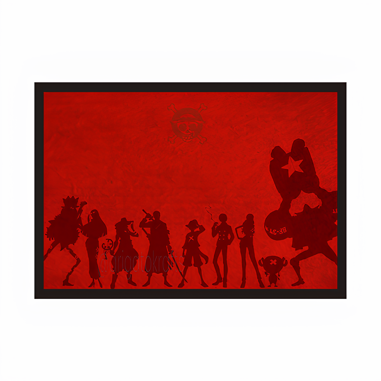 Straw Hat Pirates One Piece Framed