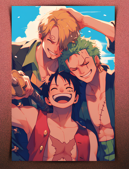 Strawhat Monster Trio Wall Poster