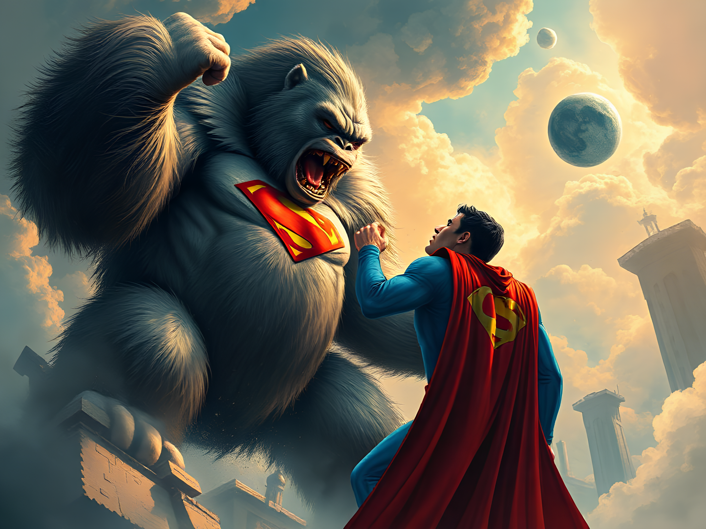 Super Kingkong Vs Superman Poster-2