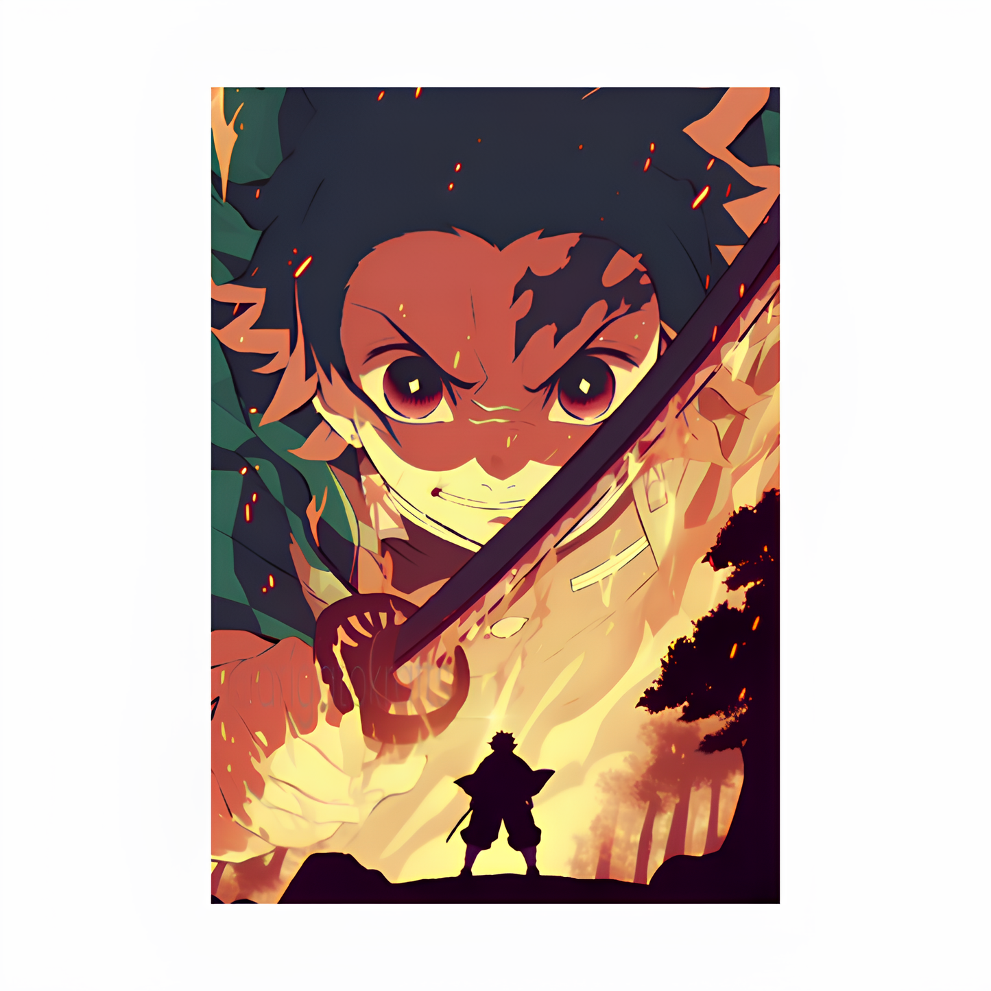 Tanjiro Custom Artwork Poster