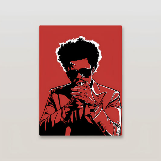 The Weeknd Metal Poster-2