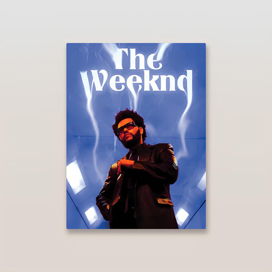 The Weeknd Metal Poster