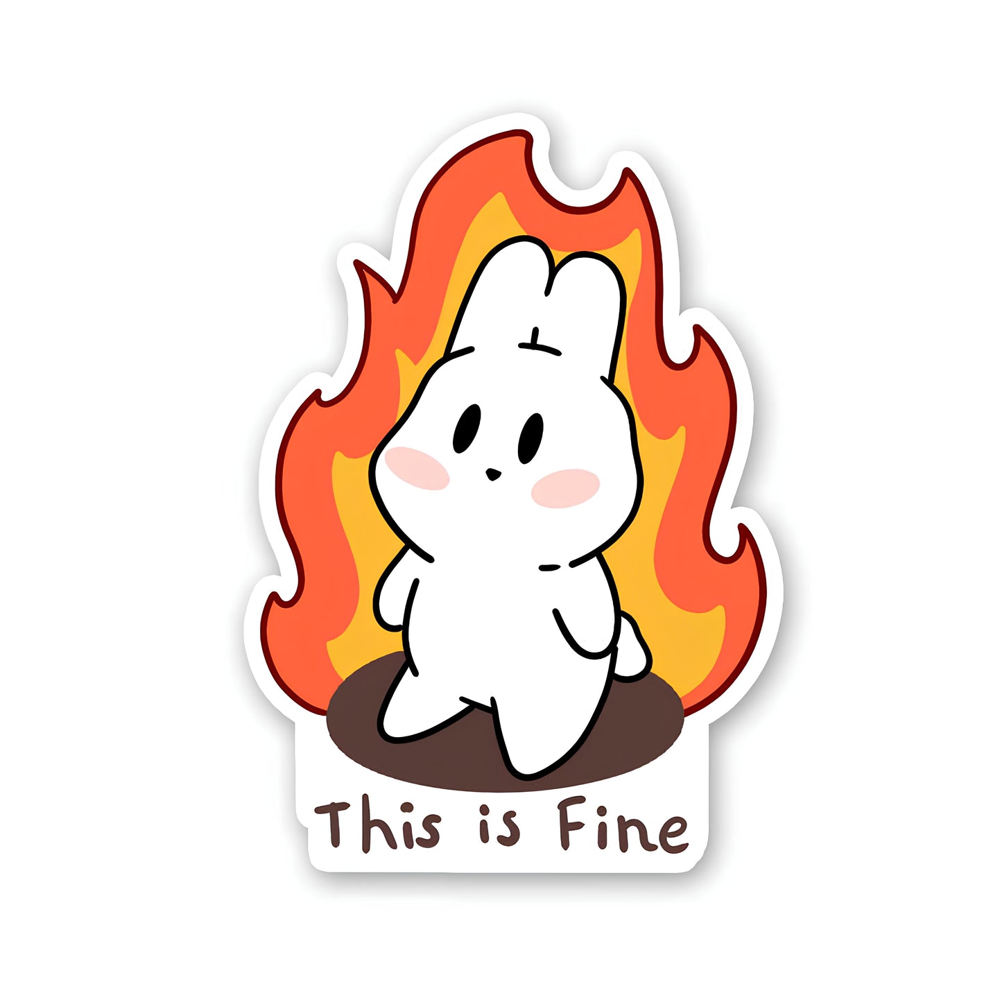 This is fine sticker