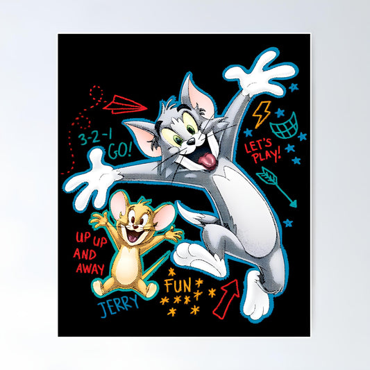 Tom And Jerry Metal Poster-11