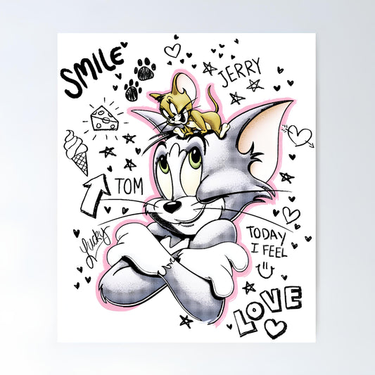 Tom And Jerry Metal Poster-41