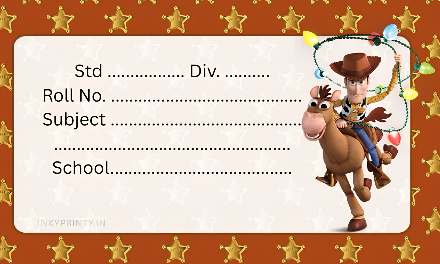 Toystory Name slip-30