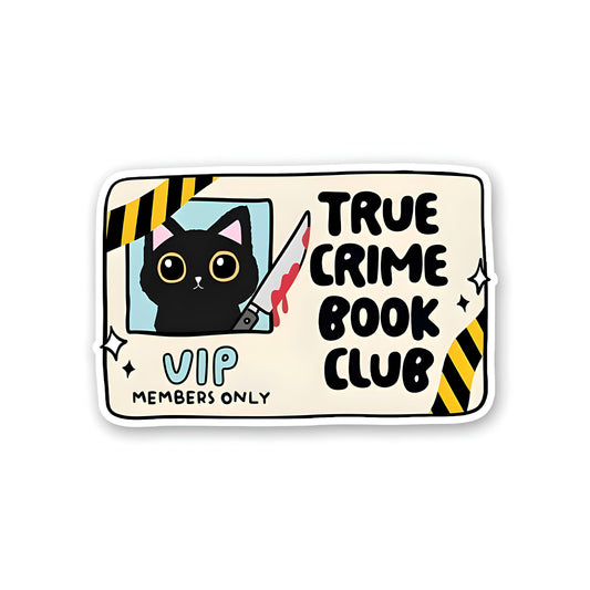 True crime club sticker