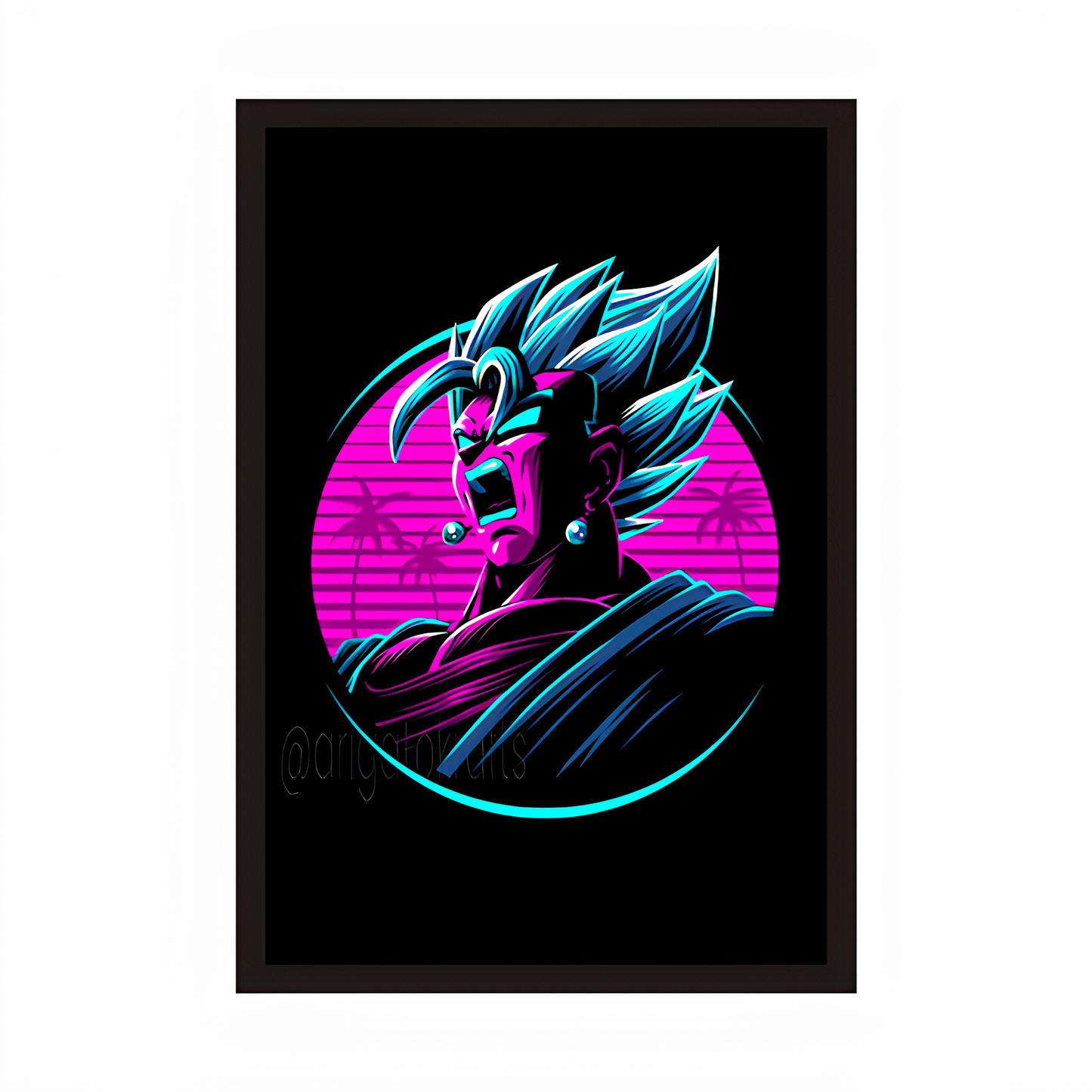 Vegito DBZ Neon Amoled Framed