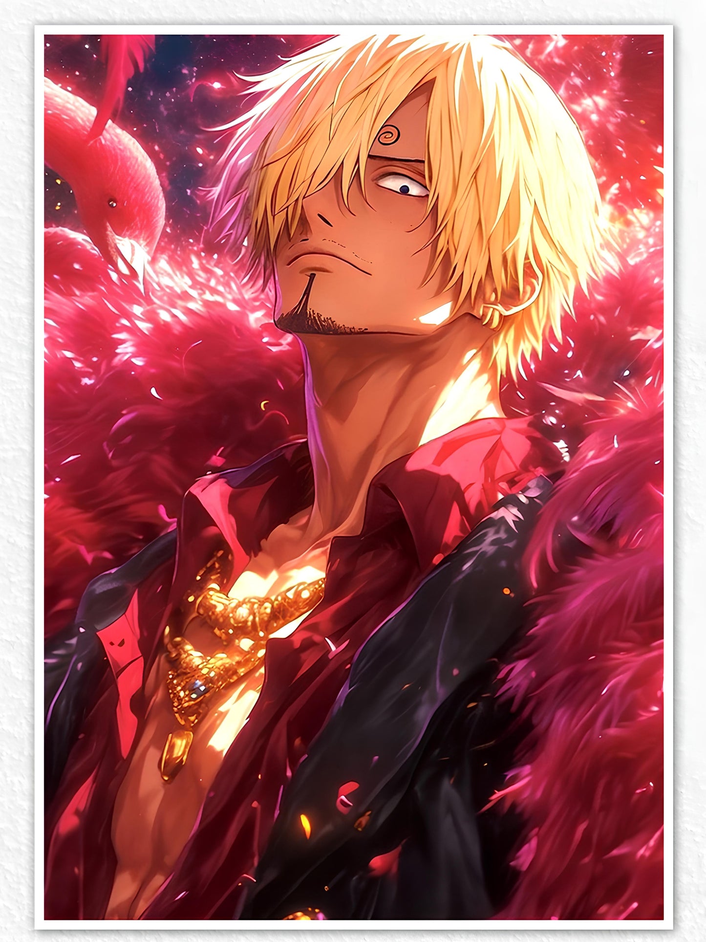 Vinsmoke Sanji Feather Rage Poster