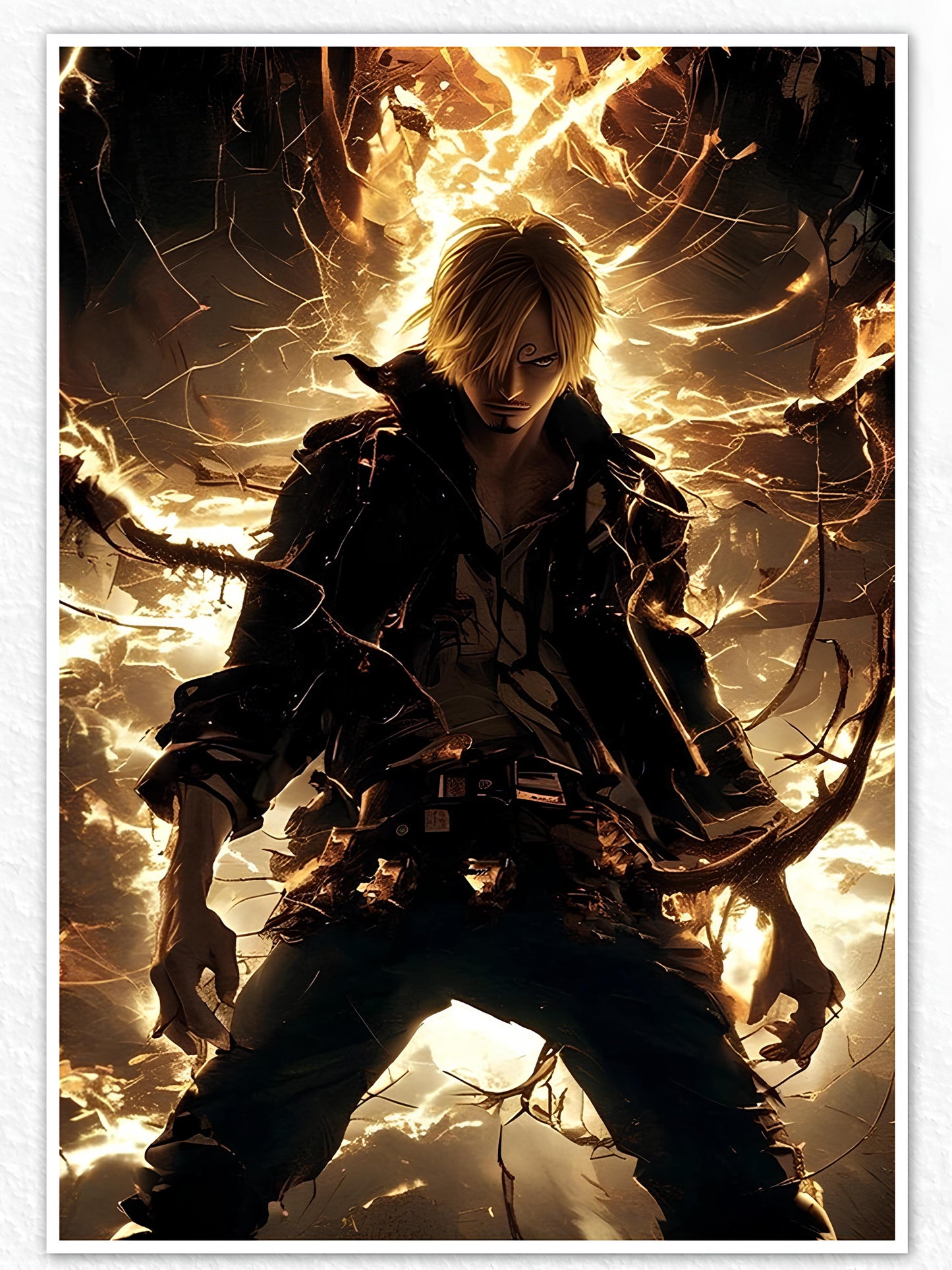 Vinsmoke Sanji Fire Spread Poster