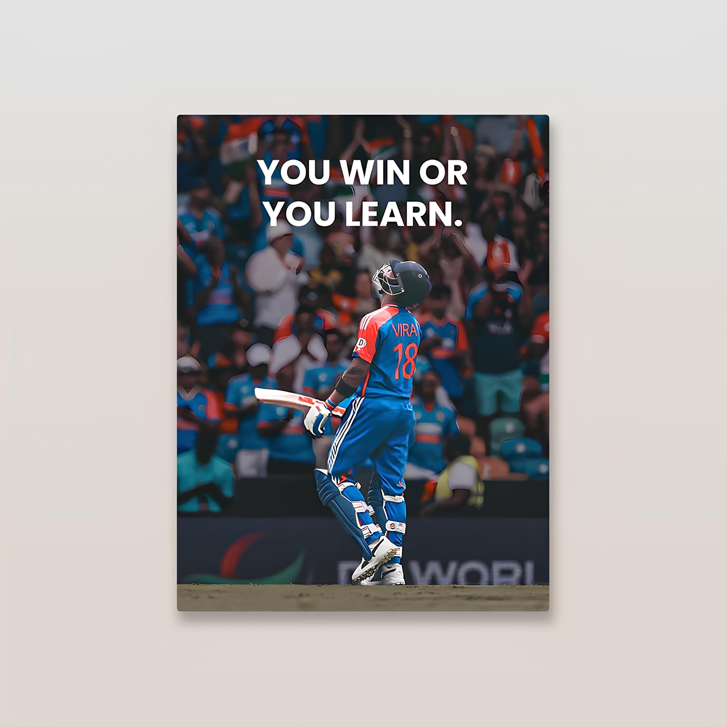 Virat Kohli Motivational Cricket Metal Poster-3