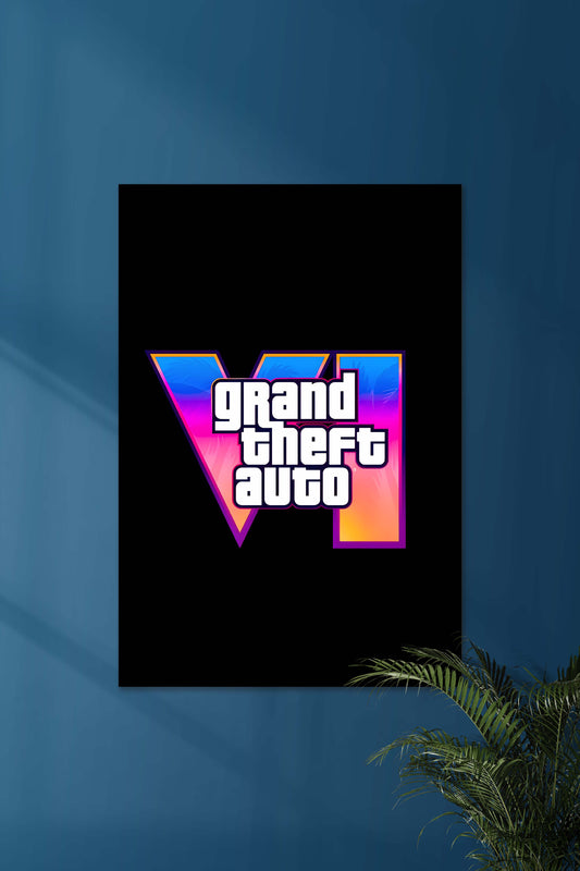 Grand Theft Auto VI (Logo) | GTA  | GAME POSTERS