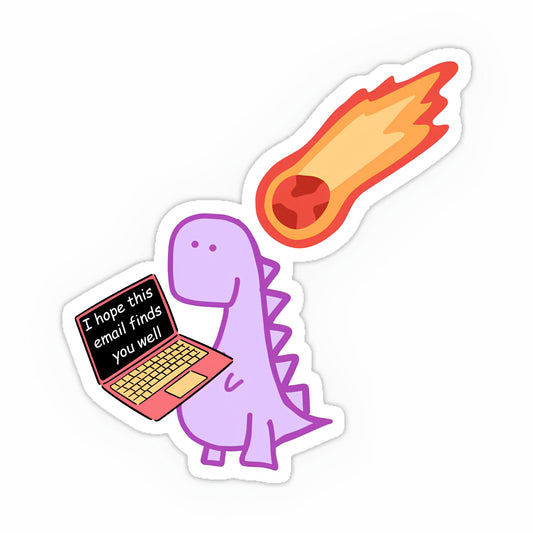 Working till end sticker