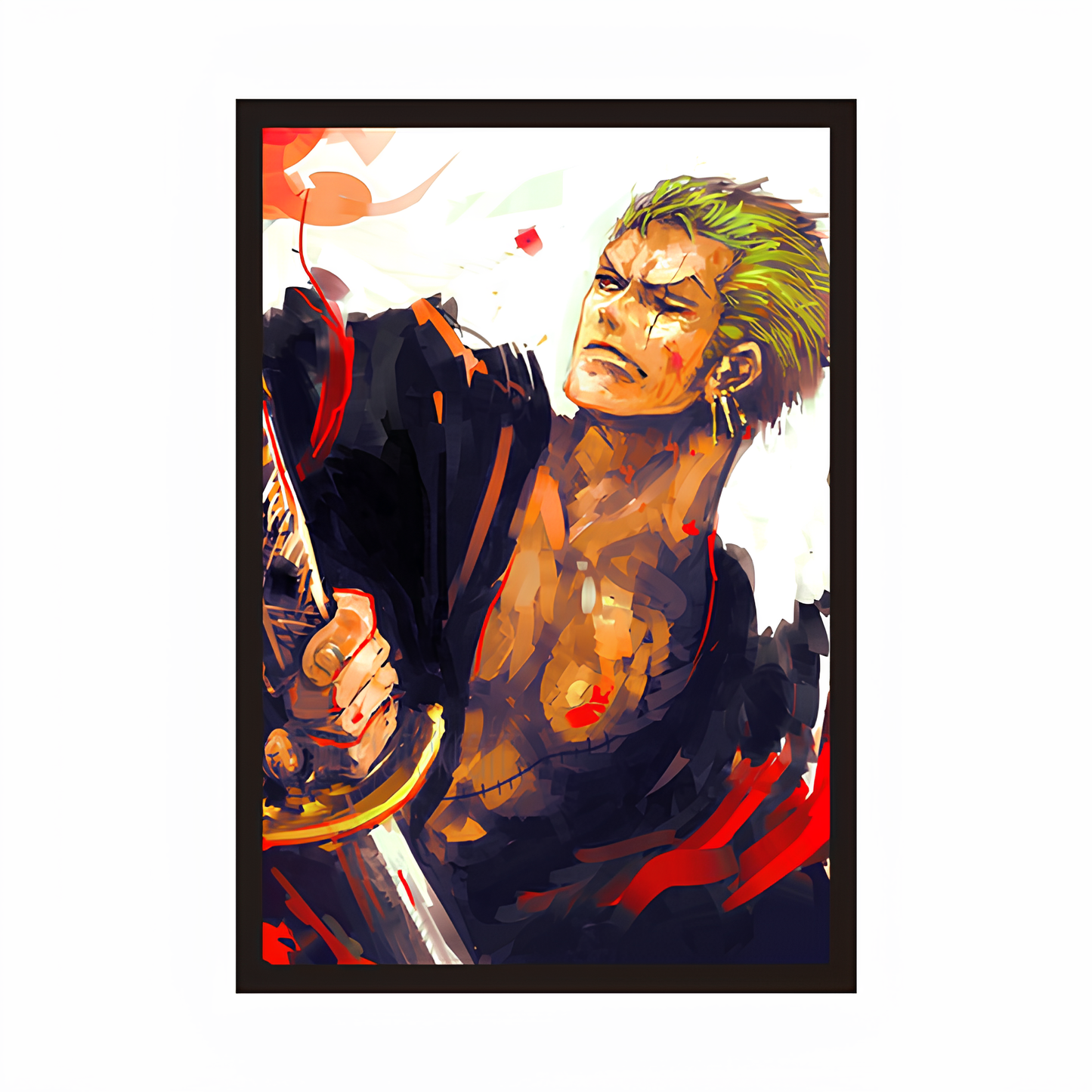 Zoro Sword Yield Artwork Framed