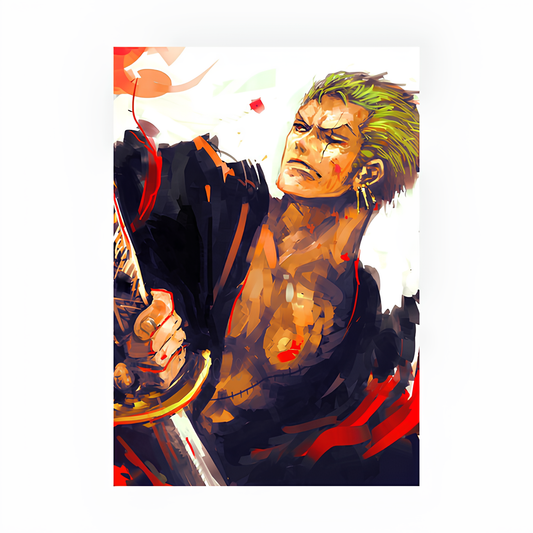 Zoro Sword Yield Artwork Poster