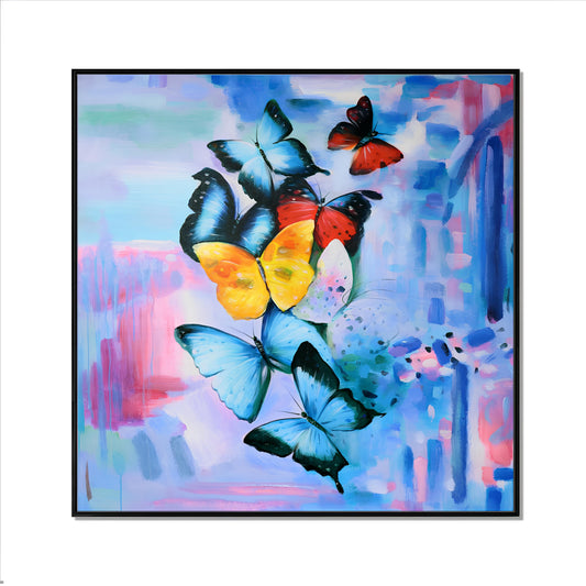 Butterfly oil painting