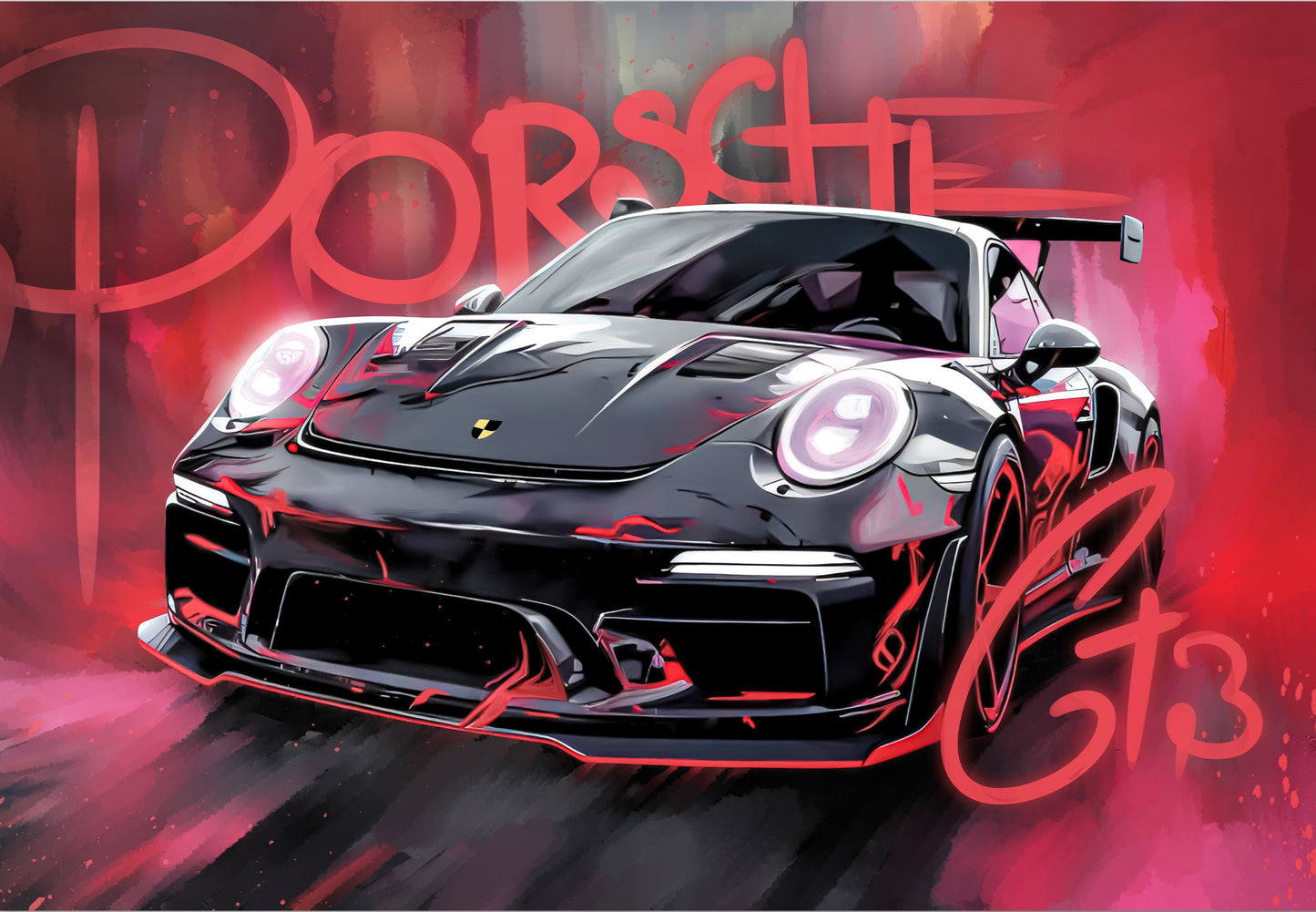 Porsche GT3 | VECTOR CARS #02 | CAR POSTERS