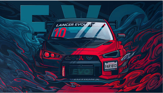 EVO | VECTOR STYLE CARS #01 | CAR POSTERS