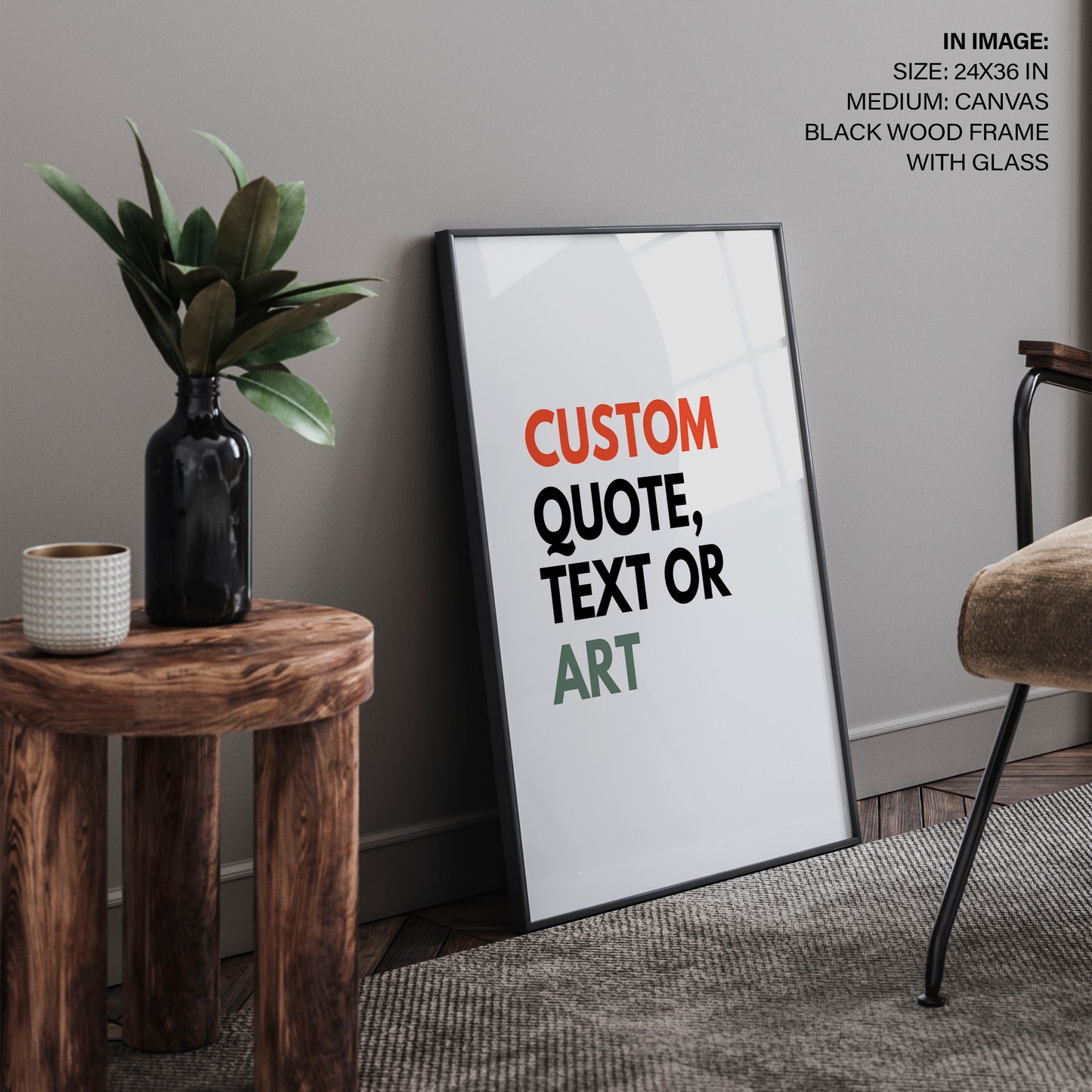 Your Custom Wall Art Frame – Quote, Design, Art – Framed, Ready to hang