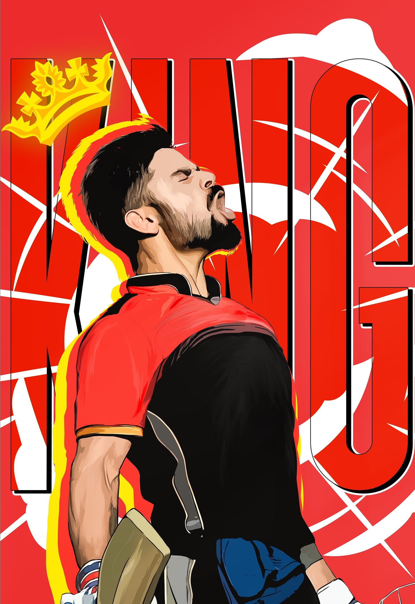 KING | Virat Kohli | Cricket Poster